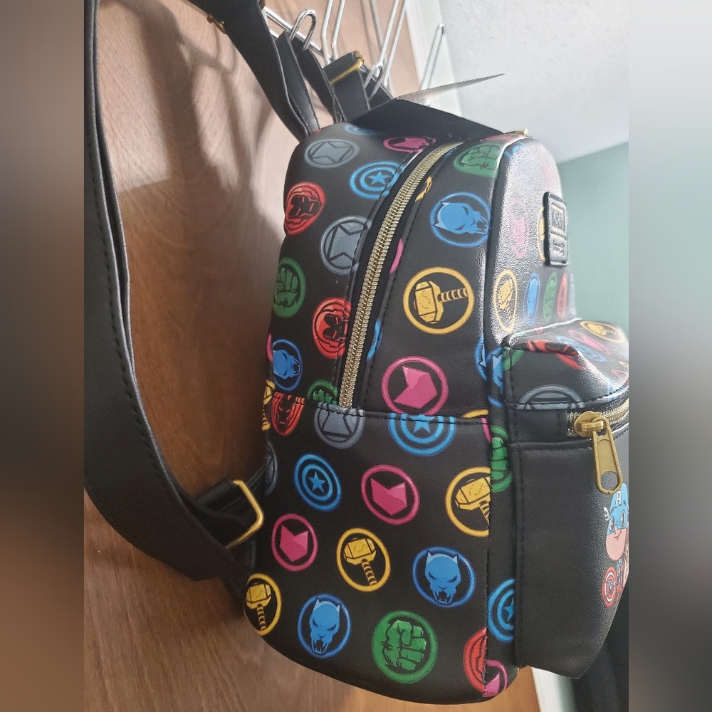 Loungefly Marvel Chibi Avengers Mini Backpack - Picture 6 of 12